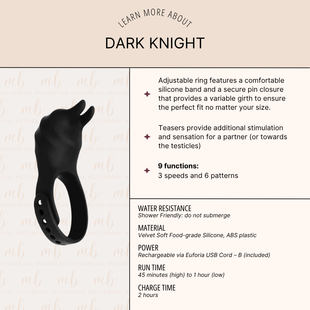 Dark Knight Adjustable Ring