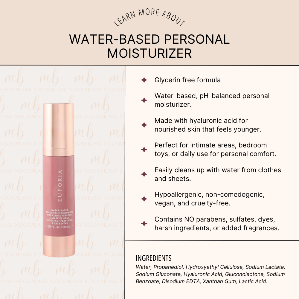 Water Based Personal Moisturizer