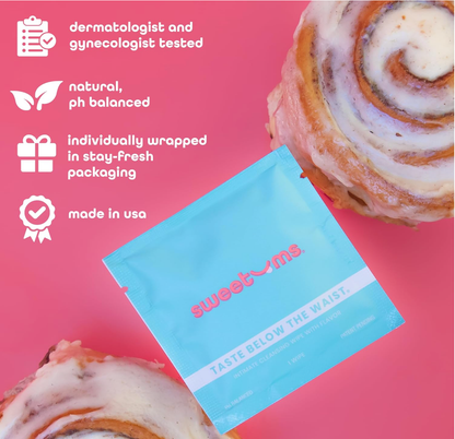 Cinnamon Bun Flavored PH Balancing Intimate Feminine Wipes