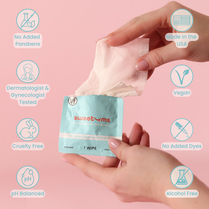 Cinnamon Bun Flavored PH Balancing Intimate Feminine Wipes
