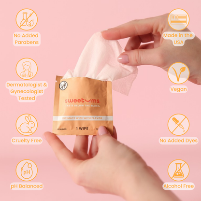 Flavored Intimate Wipes: Mango
