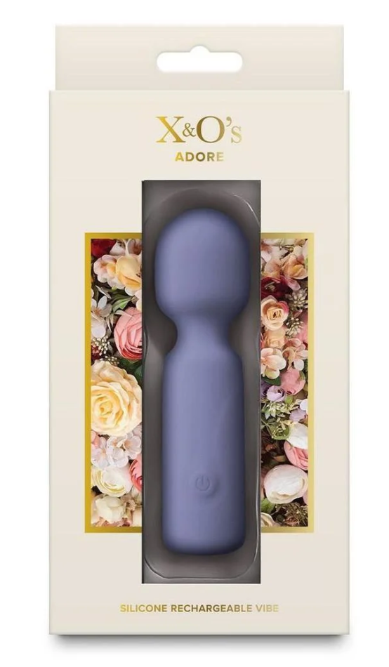 X and O's Adore Rechargeable Silicone Mini Vibrating Wand