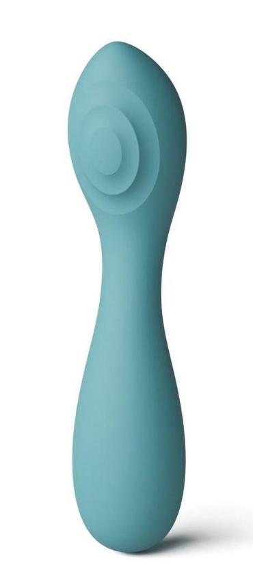 X & O's Cherish Rechargeable Silicone Curved Vibrator Teal