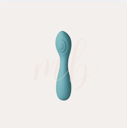 X & O's Cherish Rechargeable Silicone Curved Vibrator Teal