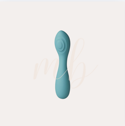 X & O's Cherish Rechargeable Silicone Curved Vibrator Teal
