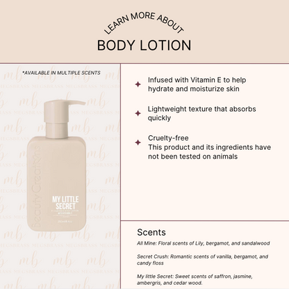 Body Lotion: Cruelty Free (multiple Scents)