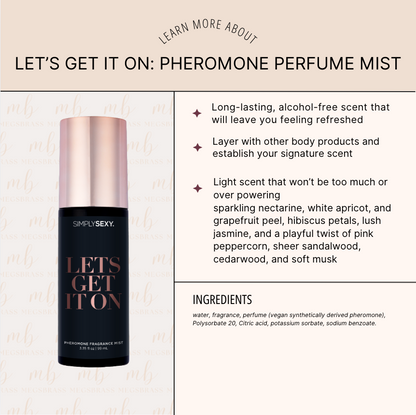 LET'S GET IT ON Pheromone Perfume Mist 3.35floz | 99mL