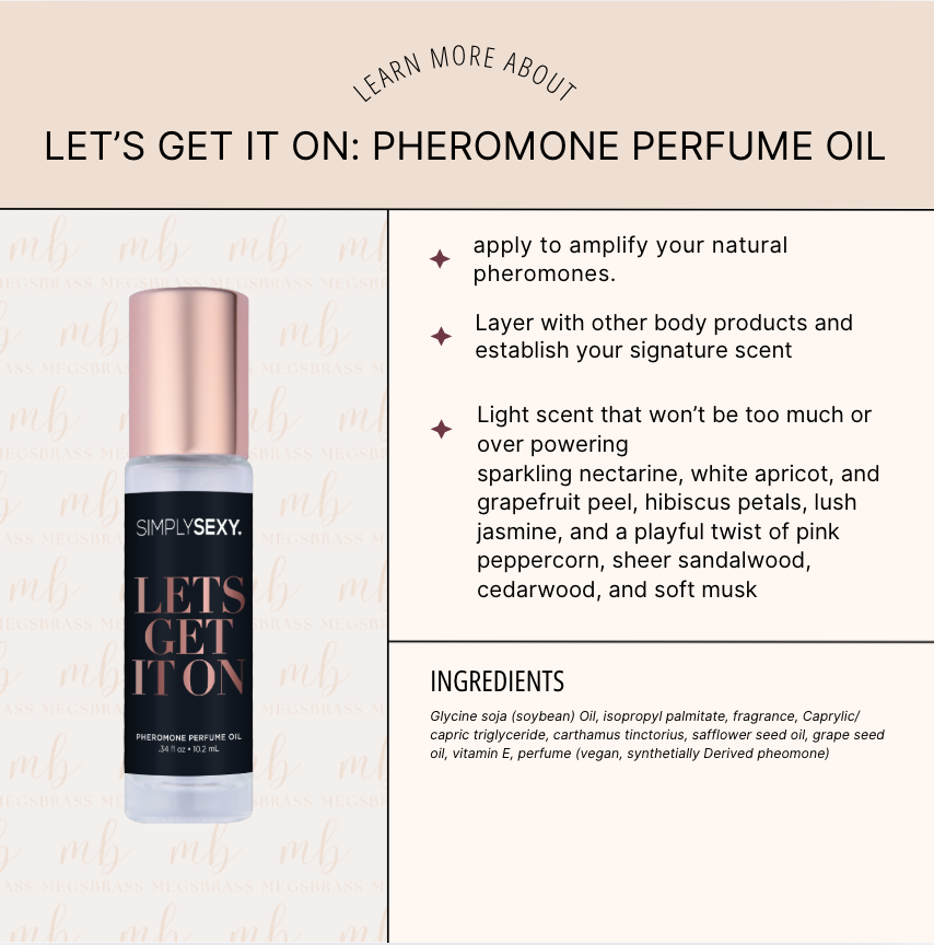 LET'S GET IT ON Pheromone Perfume Oil .34floz |10.2mL