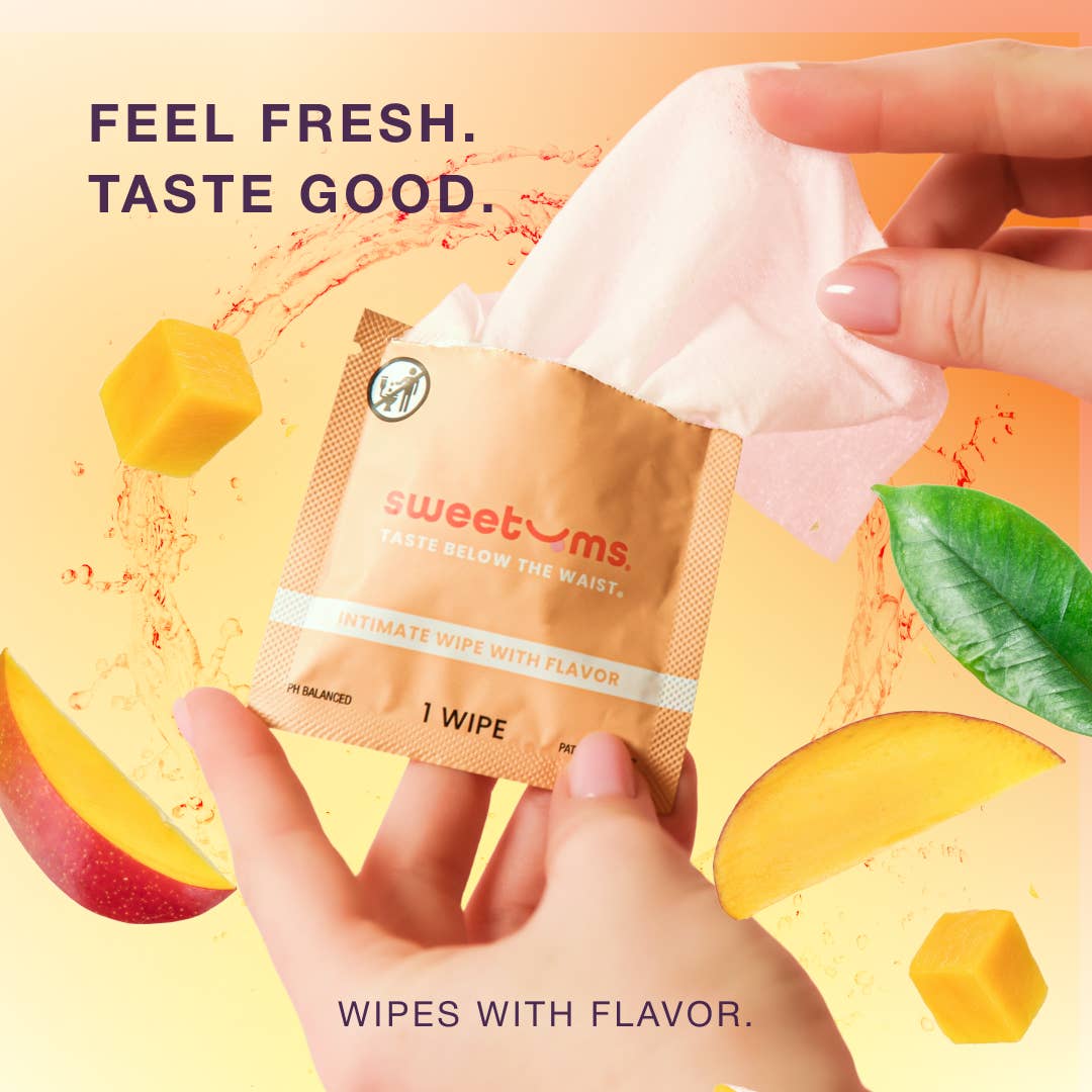 Flavored Intimate Wipes: Mango
