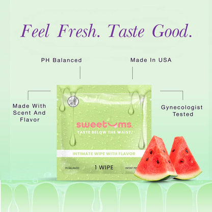 Flavored Intimate Wipes: Watermelon