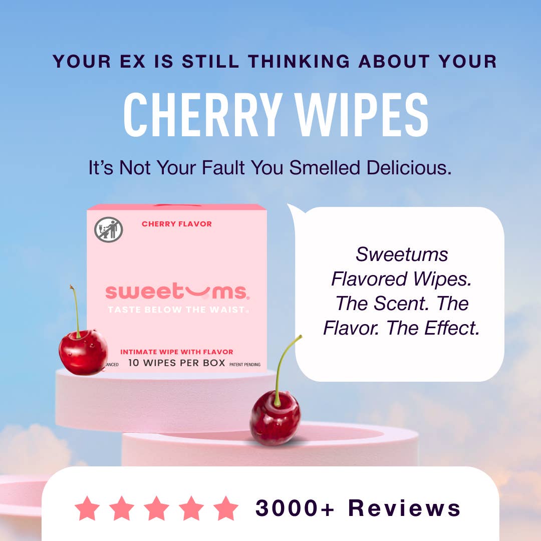 Cherry Flavored Intimate Feminine Wipes